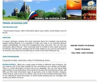 Travel-IN-Russia.com(Travel to Russia) Screenshot