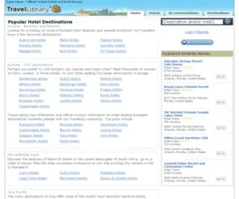 Travel-Library.com(Official Hotel Contact Details and Reviews of Hotels & Holidays) Screenshot