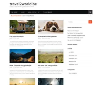 Travel2World.be(Het blog) Screenshot