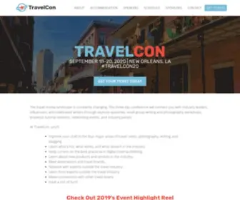Travelcon.org(The place to learn the business of travel media) Screenshot
