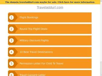Traveladdurl.com(Travel Add Url) Screenshot