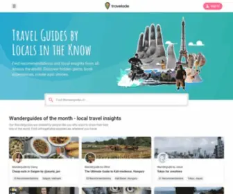 Travelade.com(Travel Guides by Locals in the Know) Screenshot