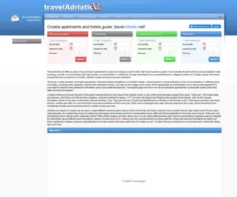 Traveladriatic.net(Croatia apartments) Screenshot
