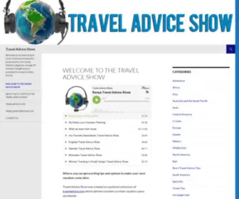 Traveladviceshow.com(Travel Advice Show) Screenshot