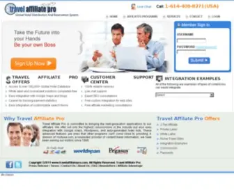 Travelaffiliatepro.com(Travel Affiliate Program) Screenshot