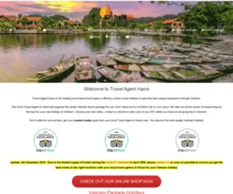 Travelagenthanoi.com(TRAVEL AGENT HANOI) Screenshot