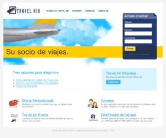 Travelair-Empresas.com(AGENCIA DE VIAJES TRAVEL AIR) Screenshot