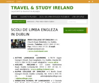 Travelandstudyireland.ro(Travel & Study in Ireland) Screenshot