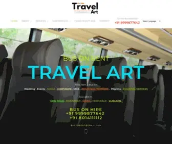 Travelartcompany.com(Bus on Hire in Delhi) Screenshot