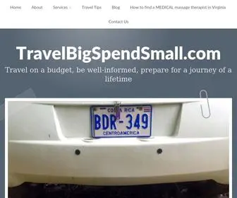 Travelbigspendsmall.com(Travel on a budget) Screenshot