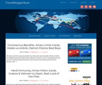 Travelbloggerbuzz.com(An eclectic journey through the Travel Miles/Points blogosphere) Screenshot