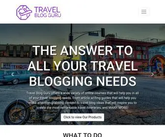 Travelblogguru.com(Travel Blog Guru) Screenshot