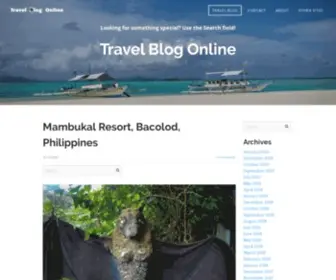 Travelblogonline.com(Travel Blog Online) Screenshot