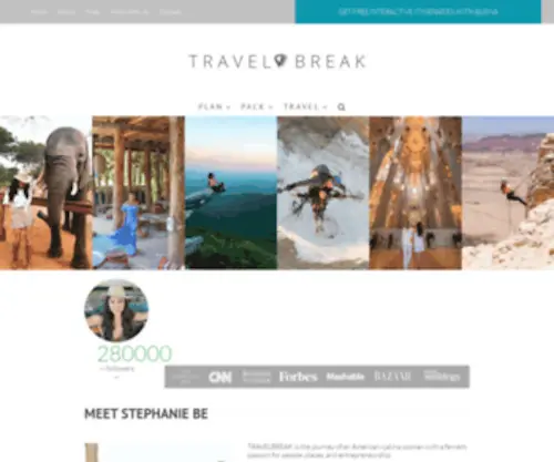 Travelbreak.net(Travel Blog by Stephanie Be) Screenshot