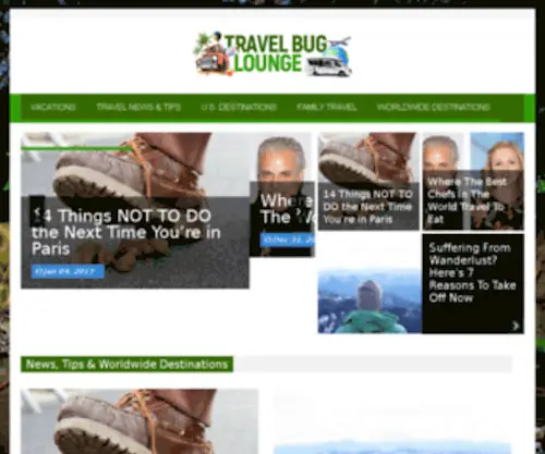 Travelbuglounge.com(Travel News) Screenshot