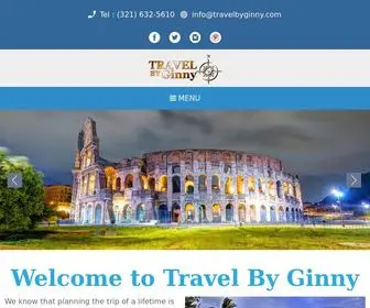 Travelbyginny.com(Travel By Ginny Central Florida Premier Travel Agency) Screenshot