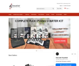 Travelclefshop.com(TravelClef's Online Music Instruments Shop) Screenshot