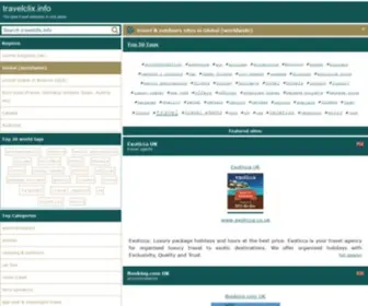 Travelclix.info(Travel & outdoors sites in Global (worldwide)) Screenshot