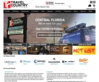 Travelcountry.com(Travel Country Outfitters) Screenshot