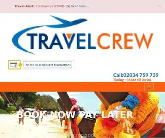 Travelcrew.co.uk(Travel Site) Screenshot