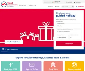 Traveldepartment.co.uk(Travel Department) Screenshot