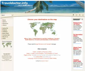 Traveldoctor.info(Vaccinations and malaria prevention) Screenshot