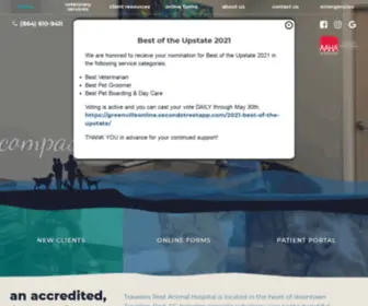 Travelersrestanimalhospital.com(Travelers Rest) Screenshot