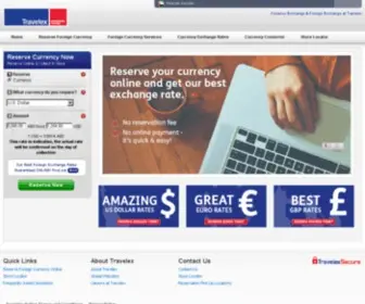 Travelexae.com(Currency Exchange & Travel Money at Great Rates) Screenshot