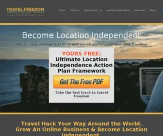 Travelfreedompodcast.com(Travel Freedom Podcast) Screenshot