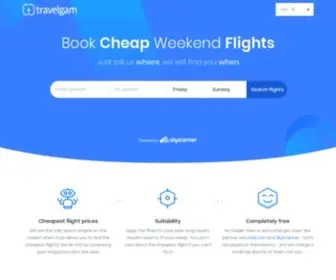 Travelgam.com(Cheap Weekend Flights) Screenshot