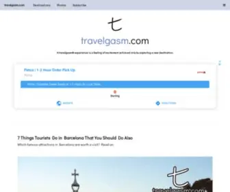 Travelgasm.com(Memorable Brand) Screenshot