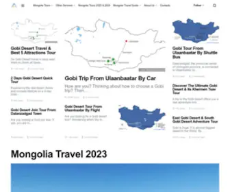 Travelgobimongolia.com(Travel Gobi Mongolia) Screenshot