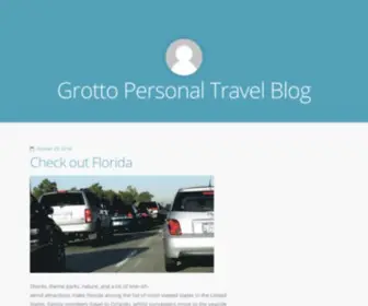 Travelgrotto.com(Grotto Personal Travel Blog) Screenshot