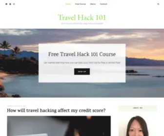 Travelhack101.com(Travel HackLearn how to travel for free using credit card rewards) Screenshot