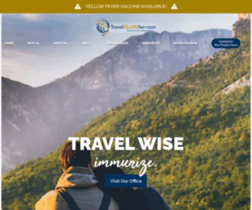 Travelhealthservices.net(Travel Health Services) Screenshot