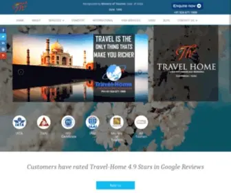 Travelhome.co.in(Travel-Home The Best Travel Agent in Visakhaptnam) Screenshot