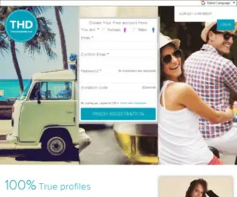 Travelhostdate.com(THD online travel dating verified people soulmate travel partner) Screenshot