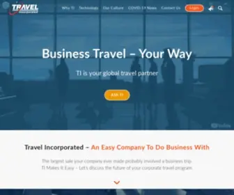 Travelinc.com(Business travel services) Screenshot