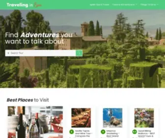 Travelinginspain.com(Homepage Booking) Screenshot