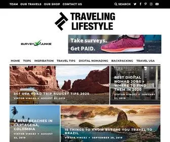 Travelinglifestyle.net(Traveling Lifestyle) Screenshot