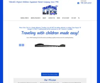 Travelinglite.biz(Telluride Childrens Crib Toy & More Equipment Rental) Screenshot