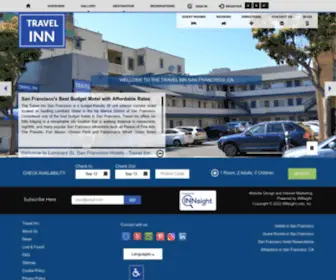 Travelinnsf.com(The Travel Inn hotel San Francisco) Screenshot