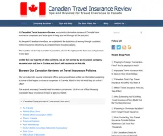 Travelinsurancereview.ca(Canadian Travel Insurance Reviews) Screenshot