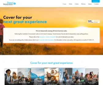 Travelinsuranz.com.au(Cheap Travel Insurance Australia) Screenshot