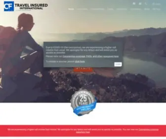Travelinsured.com(Help protect your trip with a travel protection plan) Screenshot