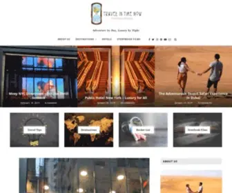 Travelintimenow.com(Travel In Time Now) Screenshot