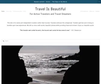 Travelisbeautiful.com(Travel Photography Travel Is Beautiful Home) Screenshot