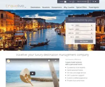 Travelive.com(Luxury Destination Management Company) Screenshot