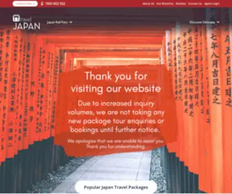 Traveljapan.com.au(Japan Packages) Screenshot