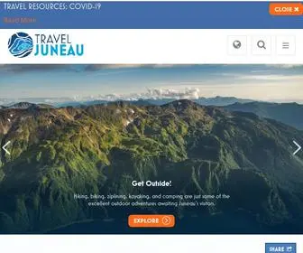 Traveljuneau.com(Juneau, Alaska Hotels, Events & Things to Do) Screenshot